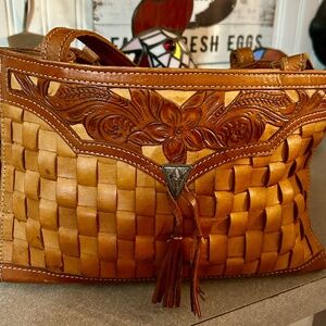 Vintage western leather purse